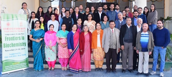 The Symposium & Alumni Meet "Frontiers in Biochemistry", 2019 was organized by the Department of Biochemistry, Panjab University, Chandigarh 