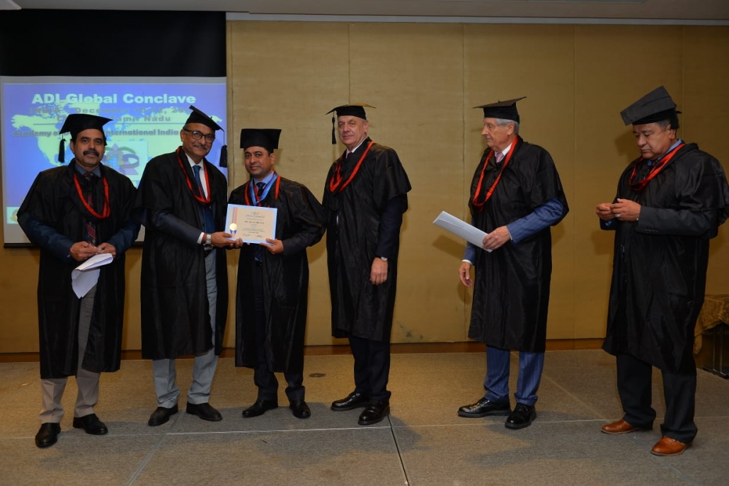 Prof. Jagat Bhushan, Principal, Dr. Harvansh Singh Judge Institute of Dental Sciences, Panjab University was awarded Fellowship of the Academy of Dentistry International (ADI).