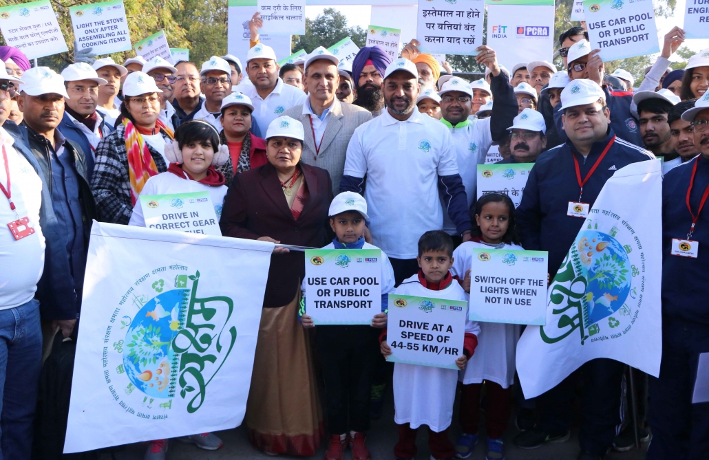 Saksham Fit India Walkathon organized on Feb 9, 2020 at Sukhna Lake, Chandigarh by PCRA & GAIL (India) Ltd.