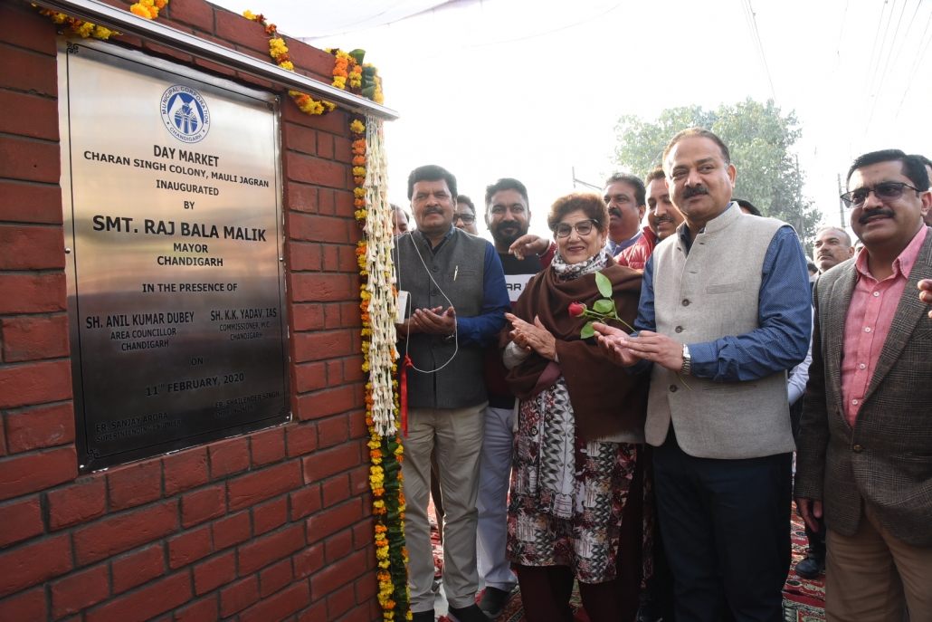 Mayor Inaugurates Day Market in Charan Singh Colony, Mauli Jagran