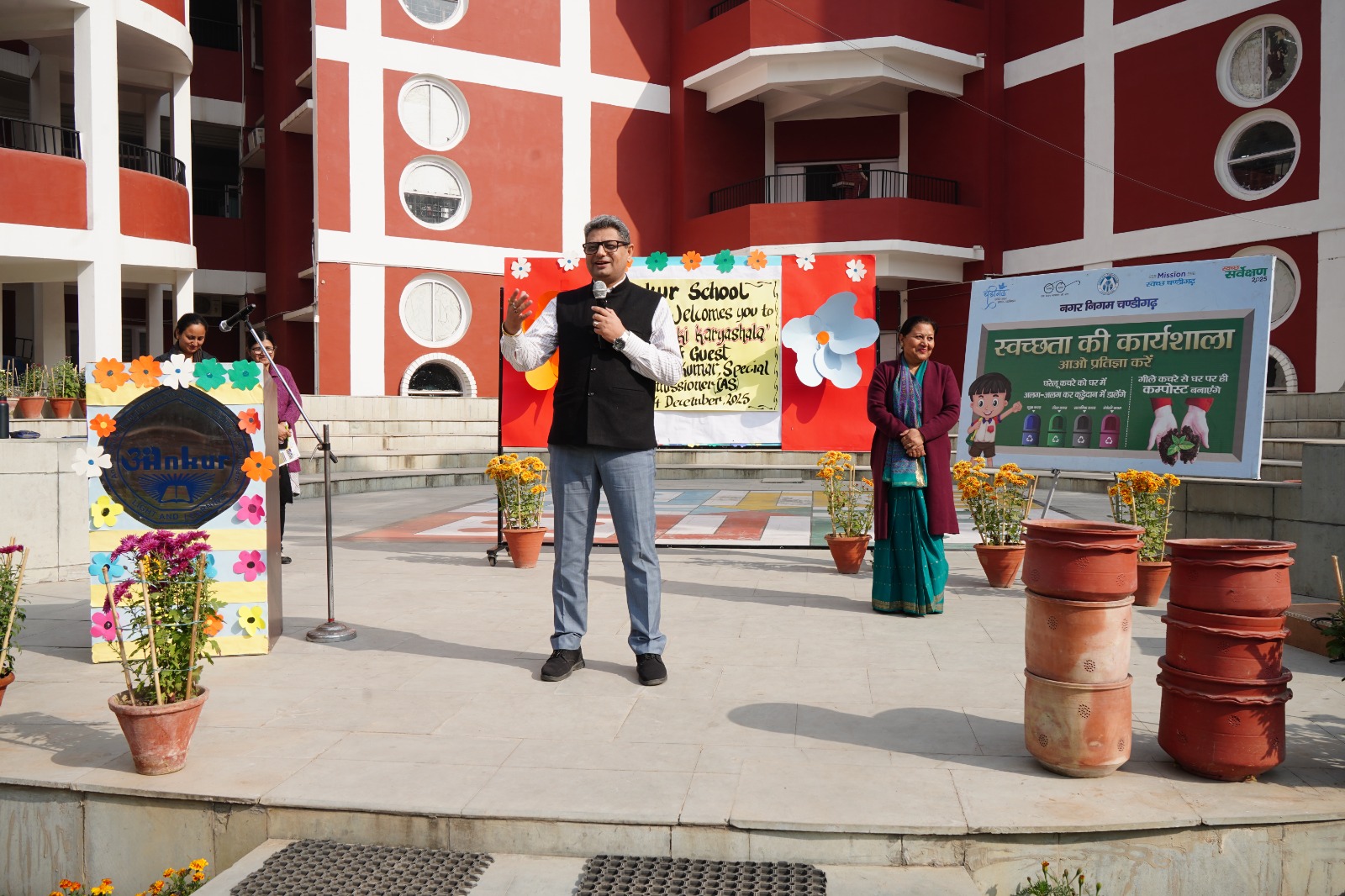 *MC Chandigarh organizes ‘Swachhata Ki Karyashala’ at Ankur School, Panjab University to Promote Waste Segregation & Home Composting*